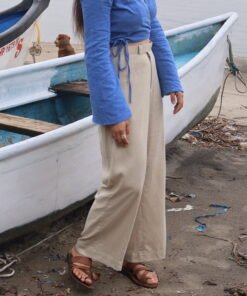 Blue Flower Pants