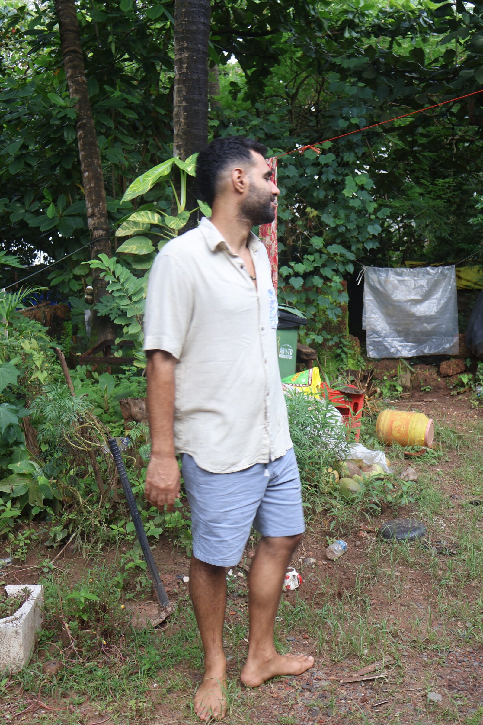 Blue Flower Man's Shirt - Image 7